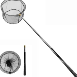 OBOSOE Poolfælde/Poolskimmernet/Teleskopisk Stålstangsnet - 147 cm Udtrækkelig Bladskimmer til Pool & Spa | Til under- og bebygget pool, dam og sauna | CDON