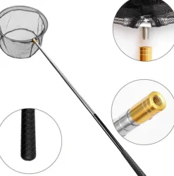OBOSOE Poolfælde/Poolskimmernet/Teleskopisk Stålstangsnet - 147 cm Udtrækkelig Bladskimmer til Pool & Spa | Til under- og bebygget pool, dam og sauna | CDON