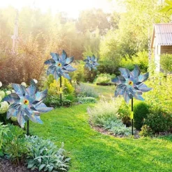 OBOSOE Reflective Scarecrow Windmill – 6-pak fugleafvisende middel til have og frugtplantage
