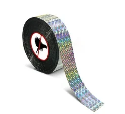 OBOSOE Scarecrow Reflekterende Tape - 50m, Naturlig Fugleafvisende og Dekorativ