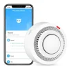 OBOSOE Smart WiFi røgdetektor – trådløs røgalarm med app-meddelelse (batteri medfølger ikke)