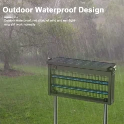 OBOSOE Solar Light Myggedræber Udendørs & Indendørs - Vandtæt 45×25×18cm, 4500V til Altan/Camping