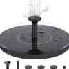 OBOSOE Solar Springvand Vandfontæne 13 cm – Flydende Pumpe til Fuglebad, Dam & Pool