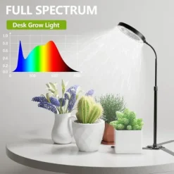 OBOSOE 50W Grow Light - 6000K Fuldspektret LED Grow Light med timer 4/8/12h og højdejustering - Perfekt til indendørs planter