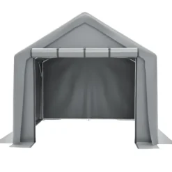 Opbevaringsrum 244x241x217cm, cykelgarage, haveskur, redskabsskur, lagerzelt, mørkegrå