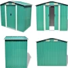 Opbevaringsskur til haven 204x132x186 cm metal grøn - Haveskur - Haveskure - Home & Living