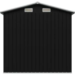 Opbevaringsskur til haven 204x132x186 cm stål antracitgrå - Haveskur - Haveskure - Home & Living