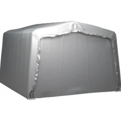 Opbevaringstelt 370x370 cm - Vandtæt og UV-resistent | Farve: Grå | Størrelse: 370x370 cm