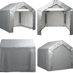 Opbevaringstelt 180x180 cm galvaniseret stål grå - Telt - Telte - Home & Living