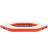 Oppustelig flydende dock, 259x20,3 cm, hvid, trampolin net pool