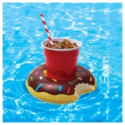 Oppustelig kopholder - Strawberry Donut