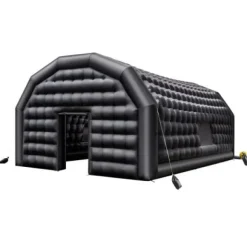 Oppustelig natklub 800x600x400 cm sort, festtelt, oxfordstof
