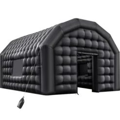Oppustelig natklub 5,4x5x4,2 m sort, festtelt