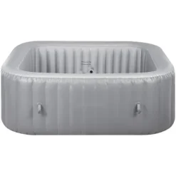 Oppusteligt Spa, 4-6 Personer, 1850 x 660 mm, Firkantet Bærbar, Udendørs Brug, Robust Og Komfortabel