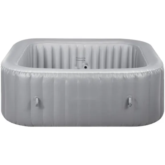 Oppusteligt Spa, 4-6 Personer, 1850 x 660 mm, Firkantet Bærbar, Udendørs Brug, Robust Og Komfortabel