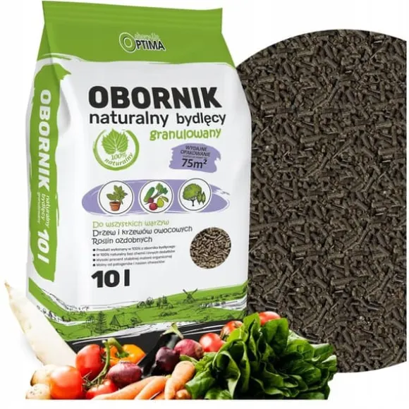 Optima Granuleret Kvæggødning 10l Naturlig Gødning Biovita