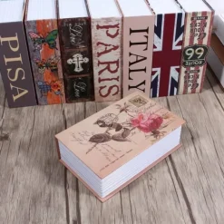 Ordbog Bog Hemmelig Sikkerhedsboks Penge Kontanter Smykker Låseboks (Rose Dagbogstype)