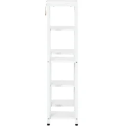 Outsunny Blomsterstander Mellemrumsholder Hylder Hvid Stål 7 Niveauer Indendørs Udendørs 65x23x94.5cm