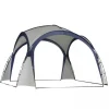 Outsunny Have / Camping Telt - Vandtæt Polyester, Glasfiberramme - Cremhvid/Blå 3,5x3,5x2,3m