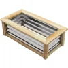 Outsunny Højbed i Metal og Træ Natur/Sølv 90x45x30cm