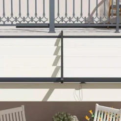 Outsunny Pergola 3x3m, Creme Hvid, Polyester, Vendt`t, Justerbart Tag til Have og Terrasse