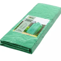 Outsunny Reservedele PE-foliecover til drivhus, Grøn, UV-beskyttelse, Oprulningsbar dør og vindue, 140x73x190 cm