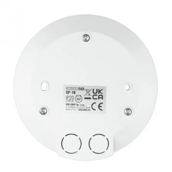 Overflademonteret hvid PIR bevægelsessensor CP-7B EC20333 ECO