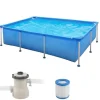 Overjordisk Pool, 258x179x66 cm, Blå