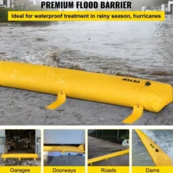 Oversvømmelsesbarriere, 732x50,8x30,5 cm, Gul, PVC