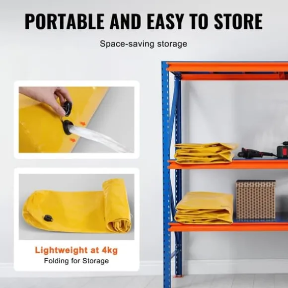 Oversvømmelsesbarrierer, sandbags alternative, 4-pak, effektive til hjemmet, døråbninger og indkørsler (4FTx6in)