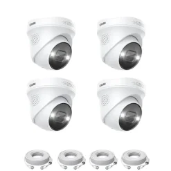 Overvågningskamera, 8MP opløsning, farve natvision,8MP 4PK