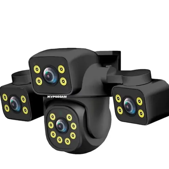 Overvågningskamera, 15MP Ultra HD, Smart Bevægelsesdetektion,1Pcs Wifi Kamera, EU Stik