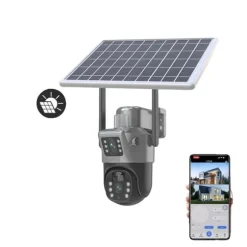 Overvågningskamera, Solcelledrevet, IP66 Vandtæt,4G