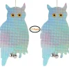 Owl Bird Repellent Control Skrämma Device Holografisk reflekterande Fake Owl Skrämmer Fågel Repellent Trädgårdstillbehör