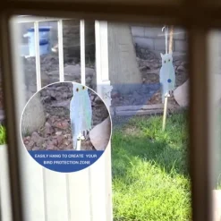 Owl Bird Repellent Control Skrämma Device Holografisk reflekterande Fake Owl Skrämmer Fågel Repellent Trädgårdstillbehör