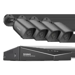 1080P 4-kanals DVR CCTV-system, udendørs vejrbeskyttede kameraer, mobil fjernovervågning.,ilføj 4 stk. Kamera-a