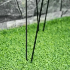 3-pak blomsterstativer i metal til potter op til Ø16 cm – sort