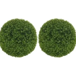 2-pak buksbomkugler 40 cm, kunstige, til hjem, kontor & have