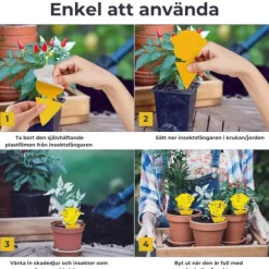 12-pak insektfælder til rabat / planter / frøplanter