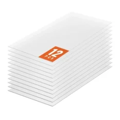 12-pak polycarbonat drivhuspaneler, 2' x 4', 0,24'' tykke tagplader, UV-beskyttelse, energibesparende, holdbare og lette.