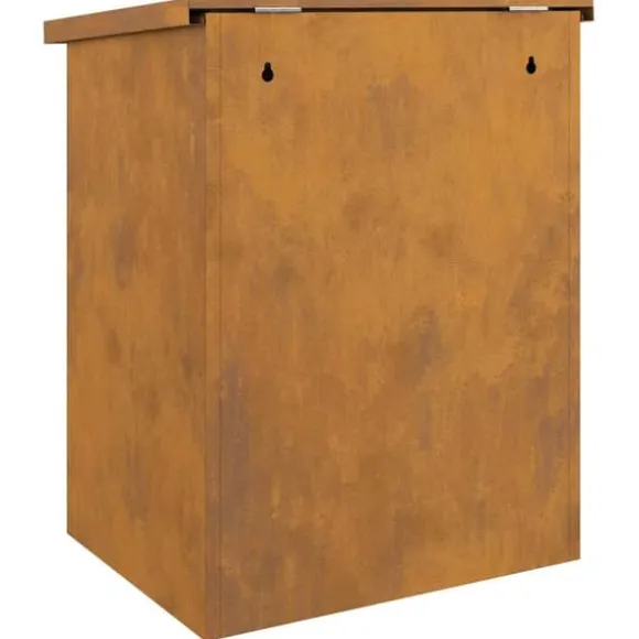 Pakke drop boks i rustfrit stål - Sikker og stilfuld postløsning | Størrelse: 44 x 35 x 59 cm