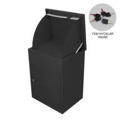Pakkeboks Postkasse Sort | MonsterShop