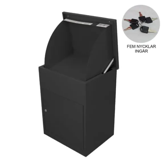 Pakkeboks Postkasse Sort | MonsterShop