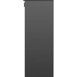 Pakkepostkasse, 41,1x40,1x111,8 cm, Sort, Galvaniseret stål