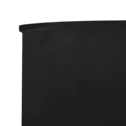 5-panelers foldbart læsejl - Beskyttelse mod vind | Farve: Sort | Størrelse: 600x160 cm