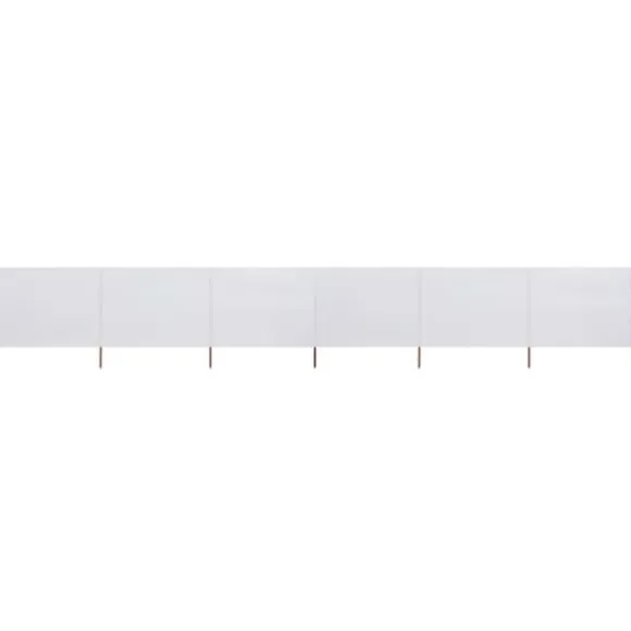 6-panels foldbart læsejl - UV-beskyttelse | Farve: Sandhvid | Størrelse: 800x160 cm