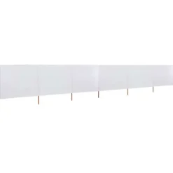 6-panels foldbart læsejl - UV-beskyttelse | Farve: Sandhvid | Størrelse: 800x160 cm