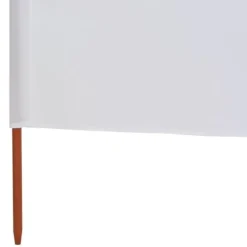 6-panels foldbart læsejl - UV-beskyttelse | Farve: Sandhvid | Størrelse: 800x160 cm
