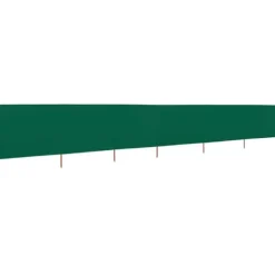 6-panels foldbart læsejl - UV-stof med træstænger | Farve: Grøn | Størrelse: 800x120 cm