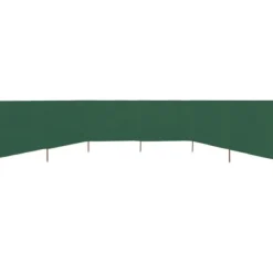 6-panels foldbart læsejl - UV-stof med træstænger | Farve: Grøn | Størrelse: 800x120 cm